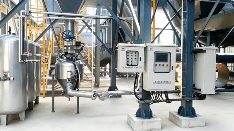 Pharmaceutical sanitary pneumatic conveying and CIP system
