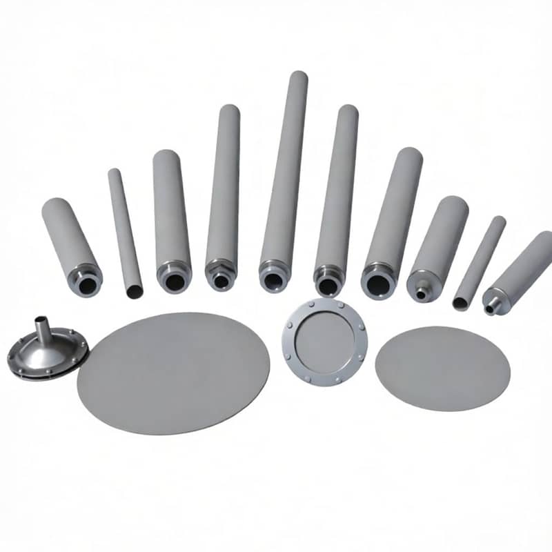 High-temperature resistant stainless steel sintered filter element